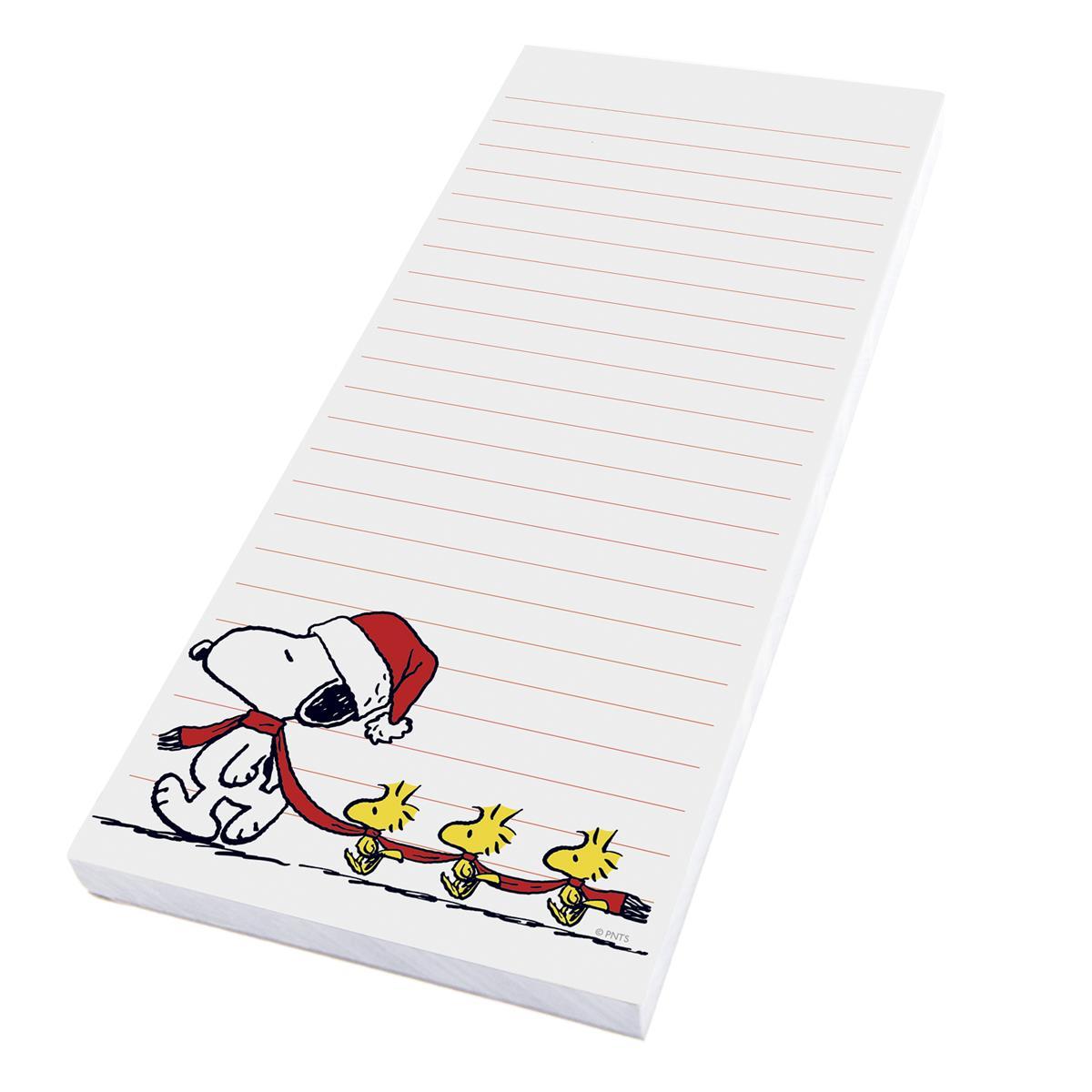 Peanuts Train Holiday Magnetic Notepad | White | 100 Sheets – Graphique ...