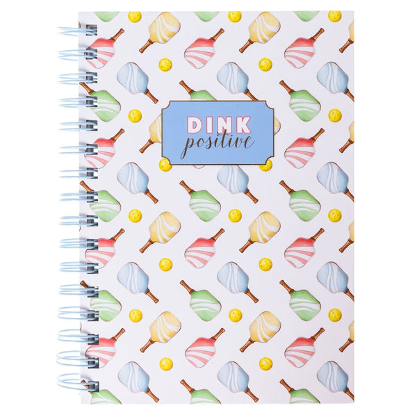 Pickleball 6 x 8 Spiral Hard Cover Journal - Graphique de France