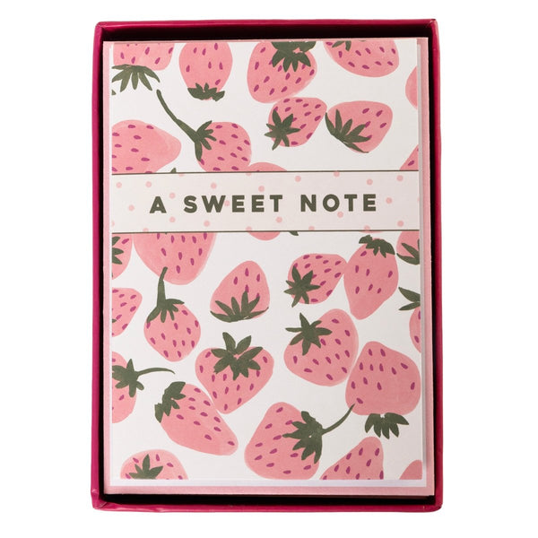 Pink Strawberries Boxed Cards - Graphique de France