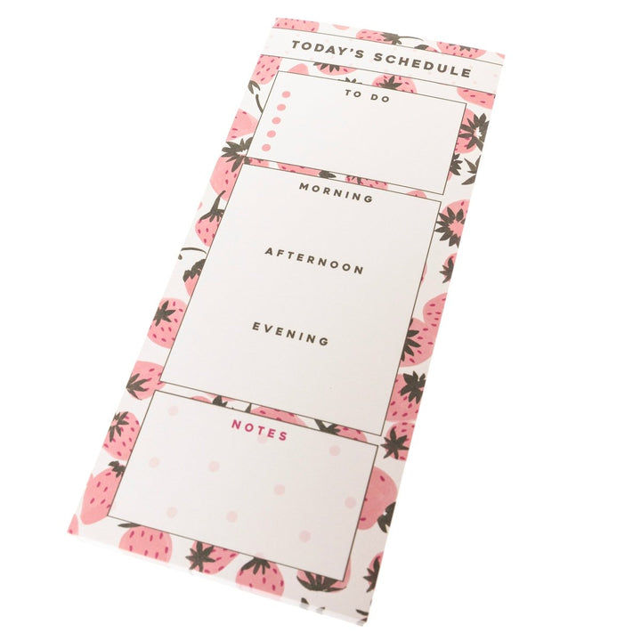 Pink Strawberries Magnetic Notepad - Graphique de France