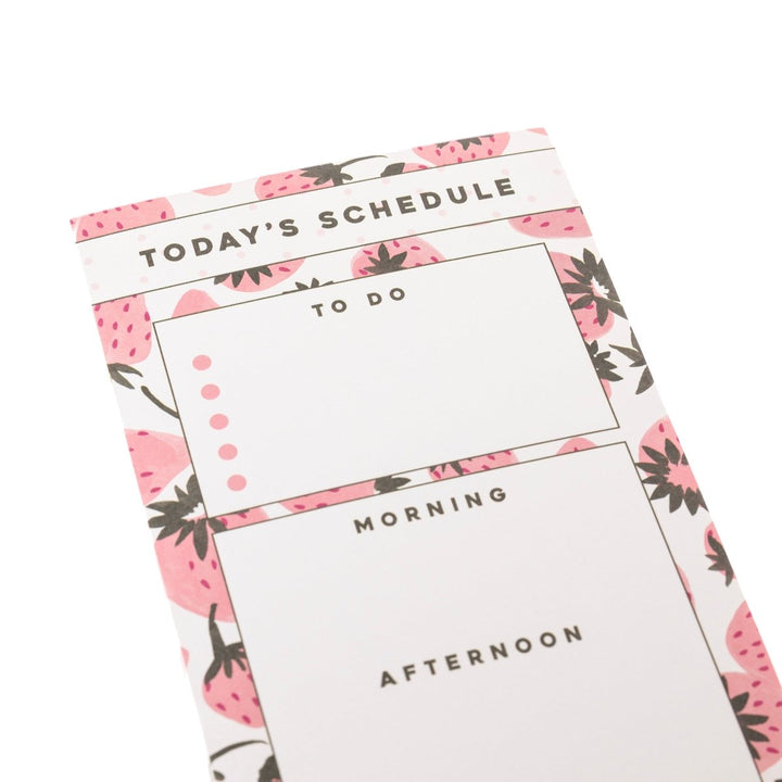 Pink Strawberries Magnetic Notepad - Graphique de France