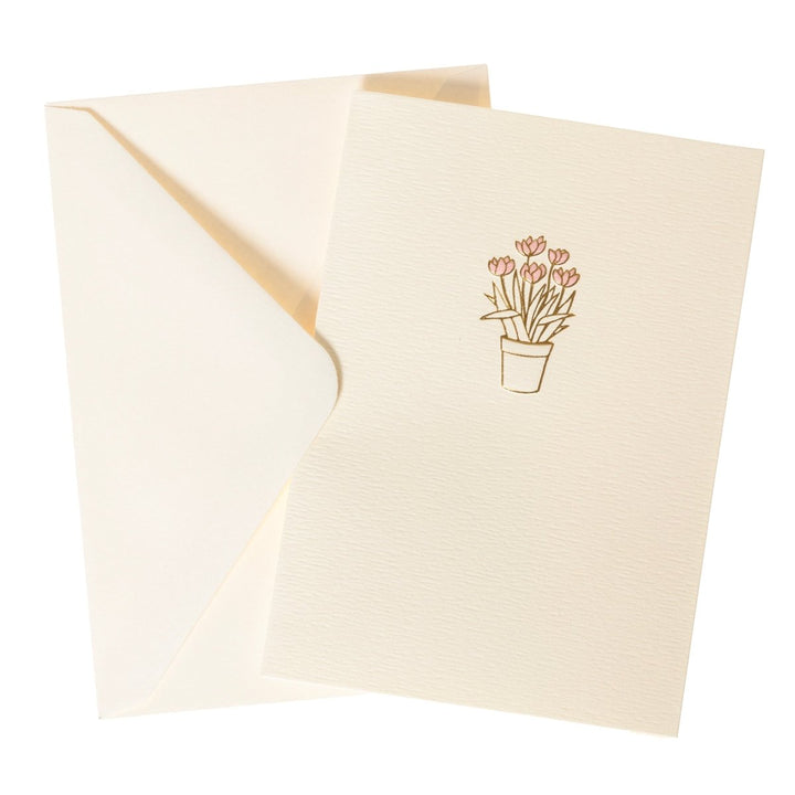 Pink Tulips La Petite Presse Boxed Card - Graphique de France