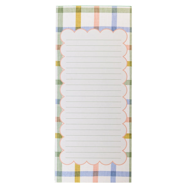 Plaid Magnetic Notepad - Graphique de France