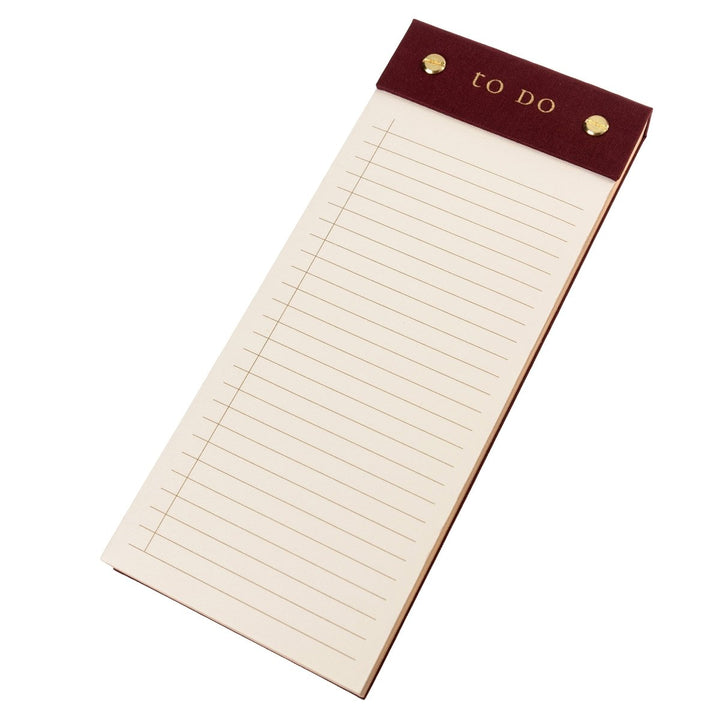 Plum Red Post - Bound List Pad - Graphique de France