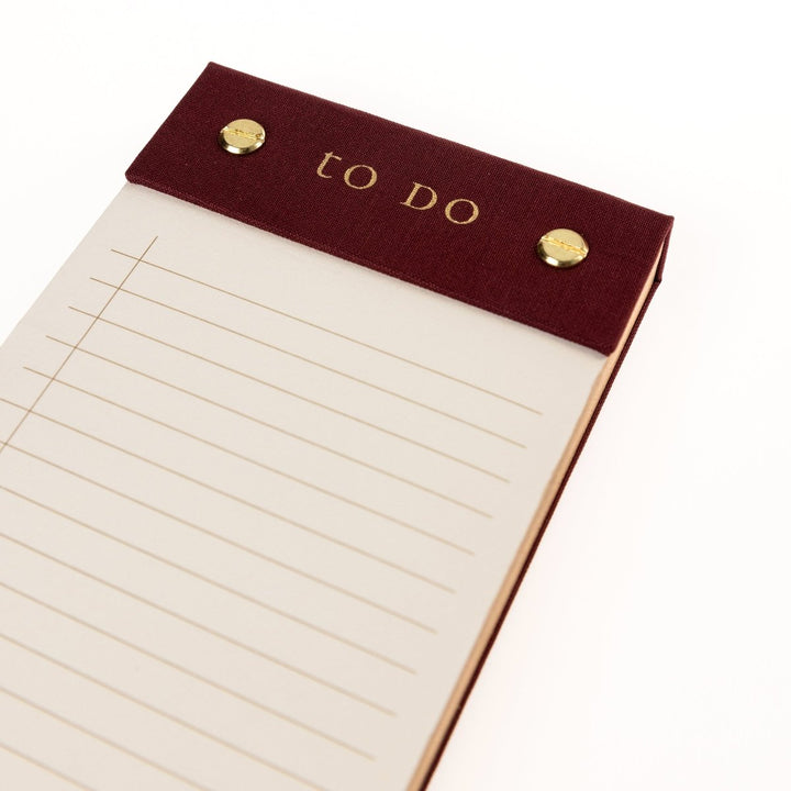 Plum Red Post - Bound List Pad - Graphique de France