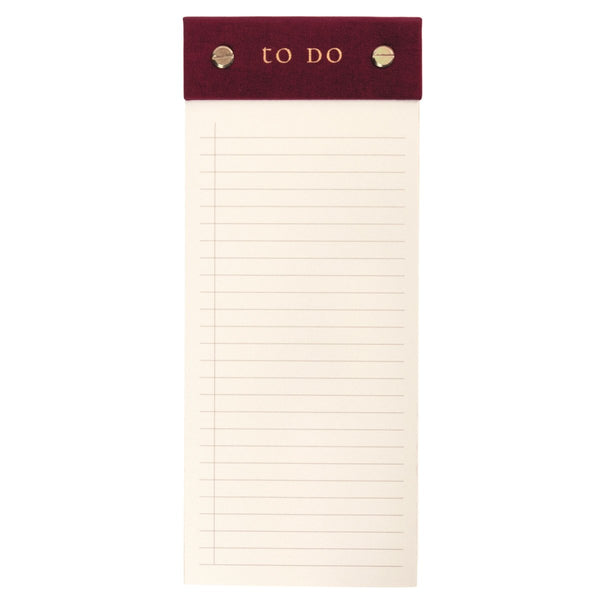 Plum Red Post - Bound List Pad - Graphique de France