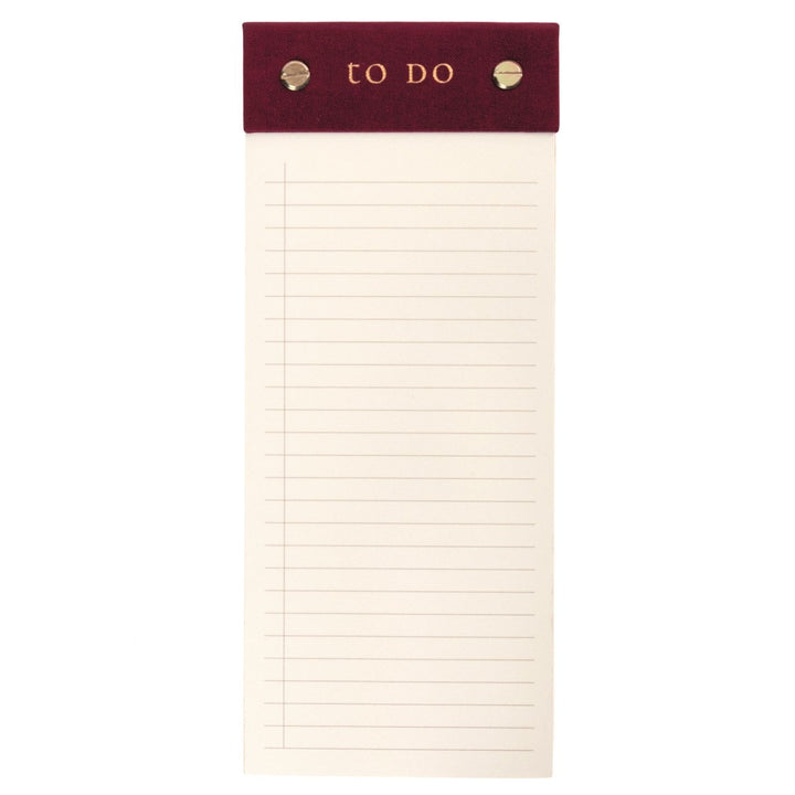 Plum Red Post - Bound List Pad - Graphique de France