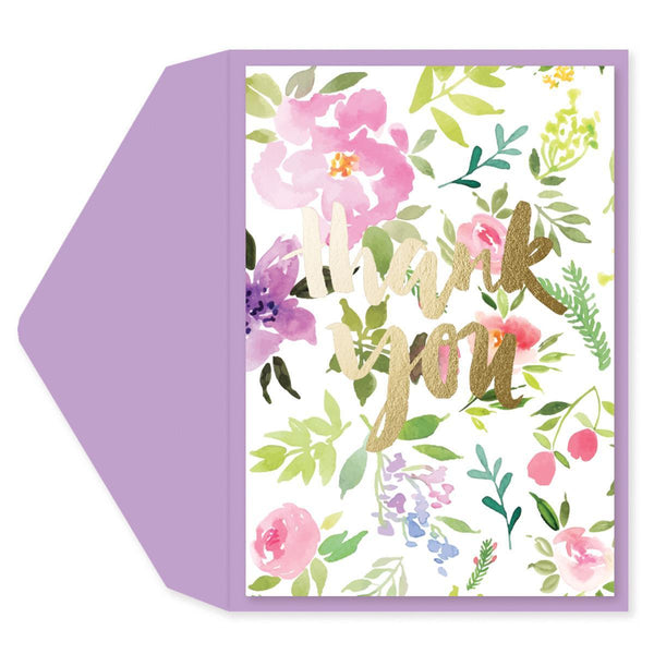 Pretty Petals Thank You Card - Graphique de France