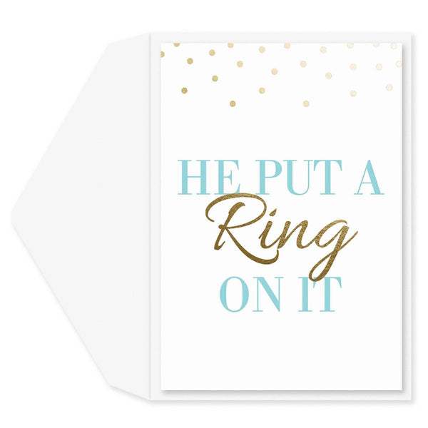 Put A Ring On It Engagement Card - Graphique de France