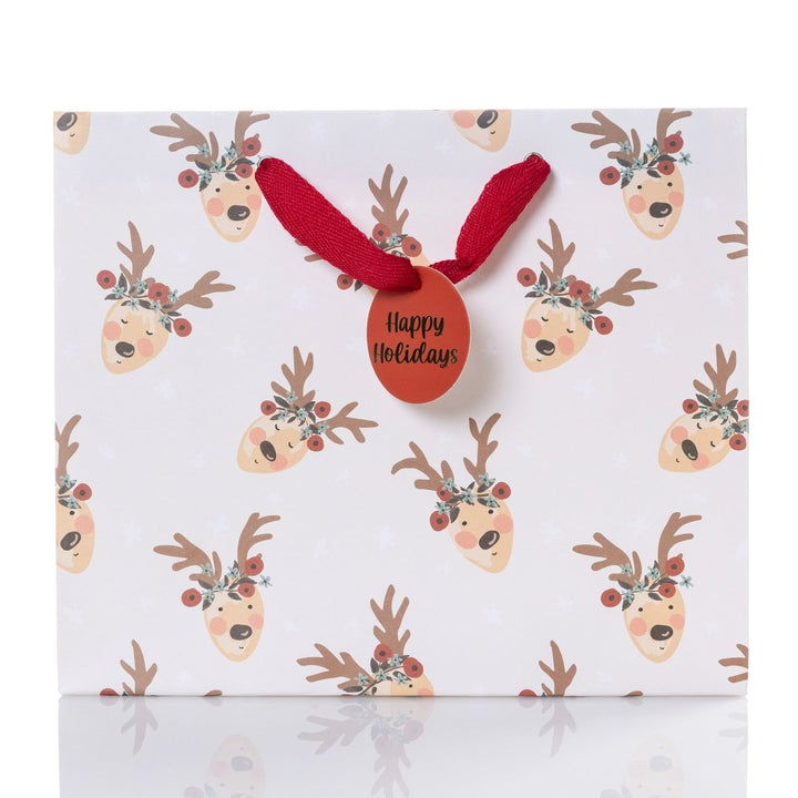 Reindeer Medium Holiday Gift Bag - Graphique de France