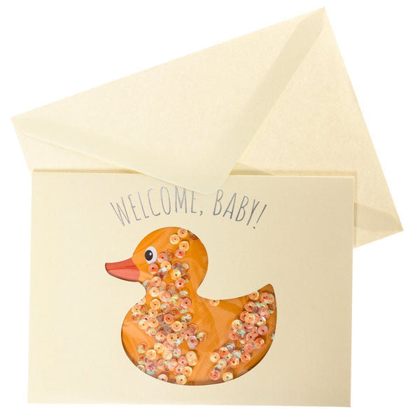 Rubber Ducky Baby Handmade Card - Graphique de France