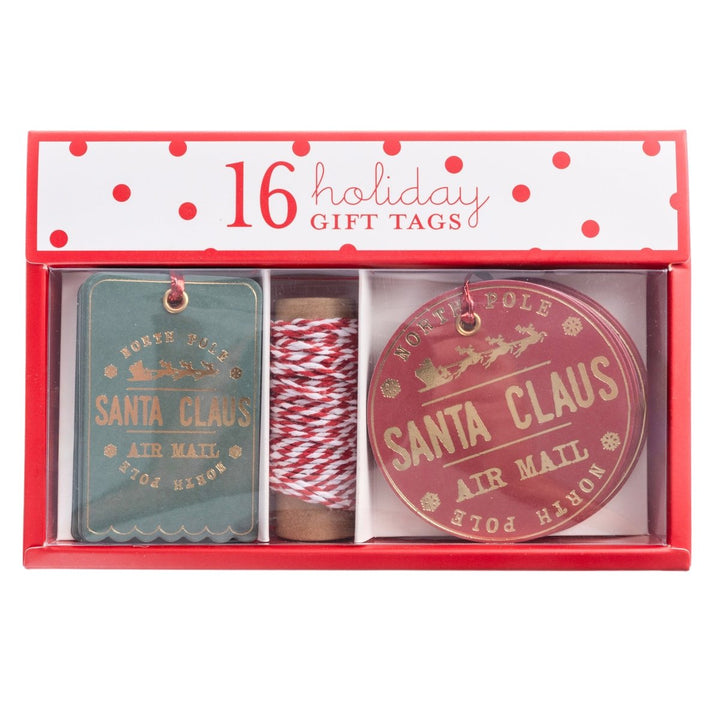 Santa Stamp Holiday Gift Tag Box Set - Graphique de France