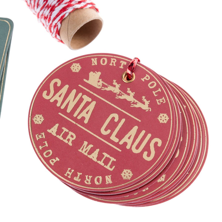 Santa Stamp Holiday Gift Tag Box Set - Graphique de France