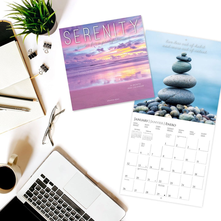 Serenity 12 x 12 Wall Calendar - Graphique de France