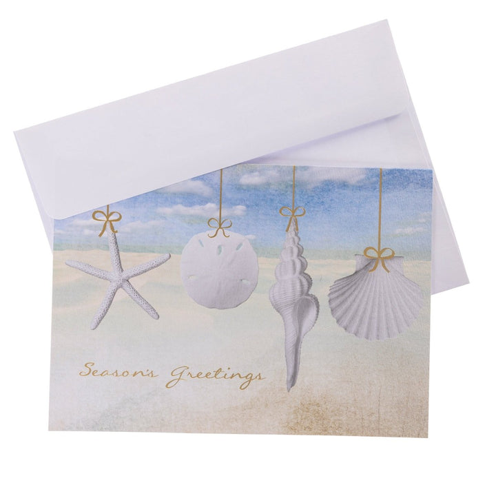 Shell Ornaments Large Classic Holiday Boxed Card - Graphique de France