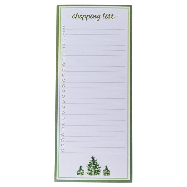 Shopping List Trees Holiday Magnetic Notepad - Graphique de France