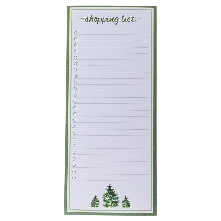 Shopping List Trees Holiday Magnetic Notepad - Graphique de France