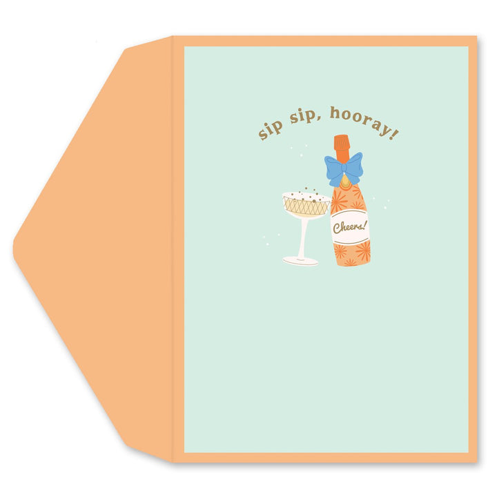 Sip Sip Hooray Greeting Card - Graphique de France