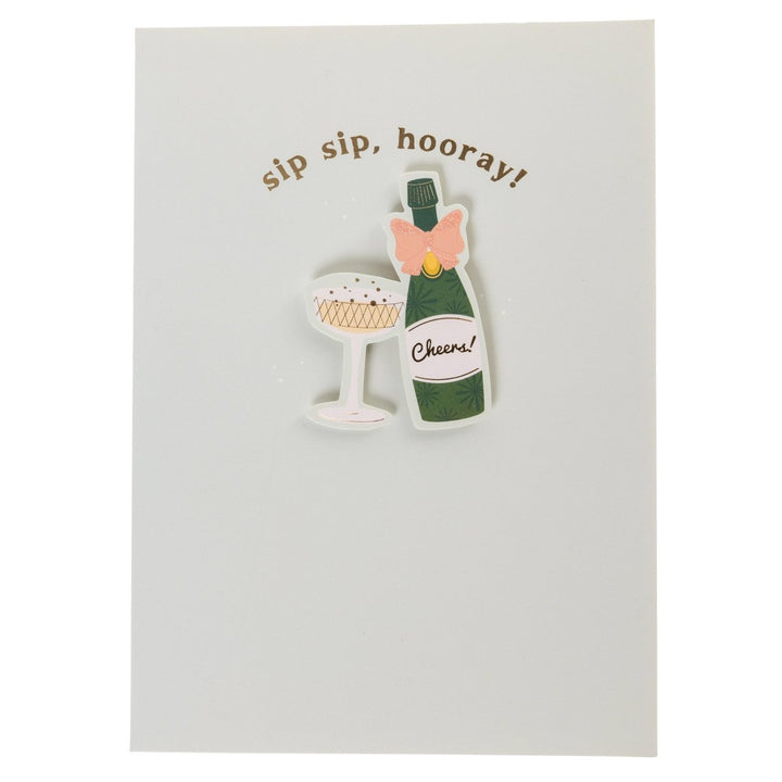 Sip Sip Hooray Handmade Card - Graphique de France