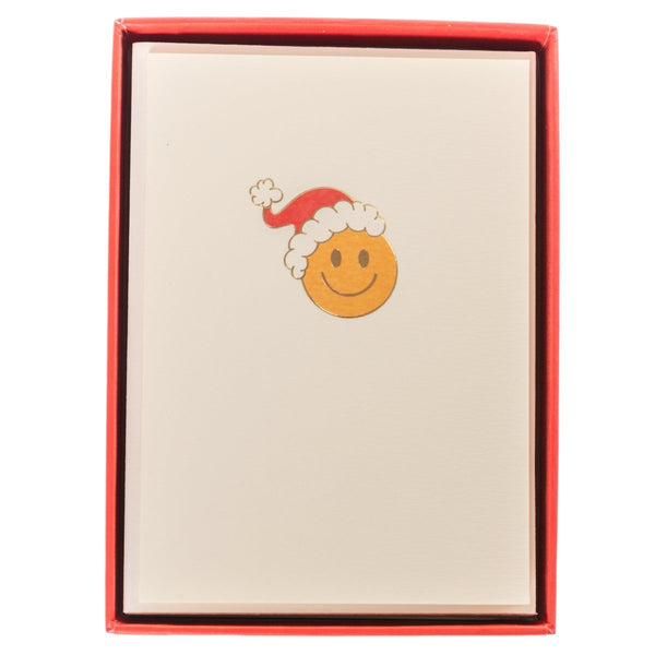 Smiley Santa Hat La Petite Presse Noel Boxed Cards - Graphique de France