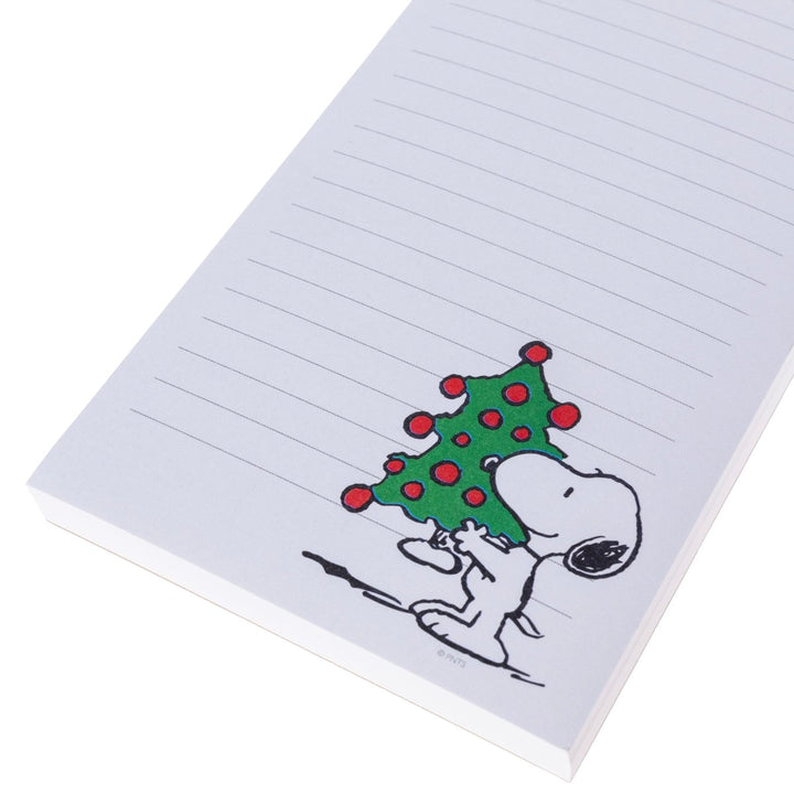 Snoopy Holding Tree Holiday Magnetic Notepad - Graphique de France