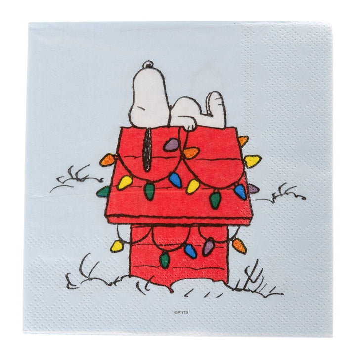 Snoopy on House Holiday Cocktail Napkins - Graphique de France