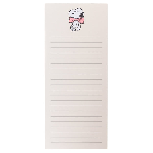 Snoopy Pink Bowtie Magnetic Notepad - Graphique de France