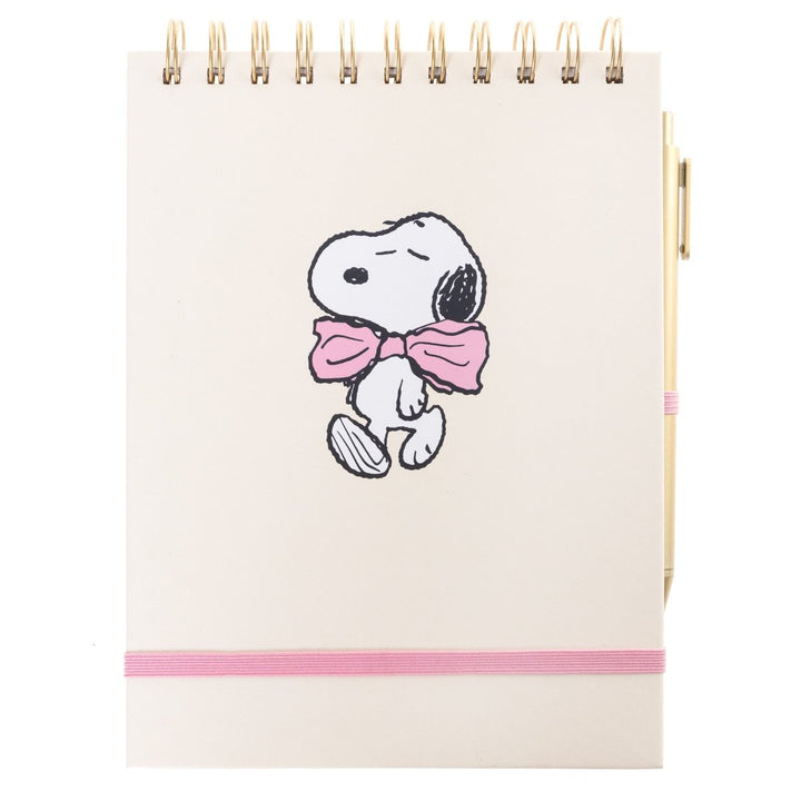 Snoopy Pink Bowtie Task Pad with Pen - Graphique de France