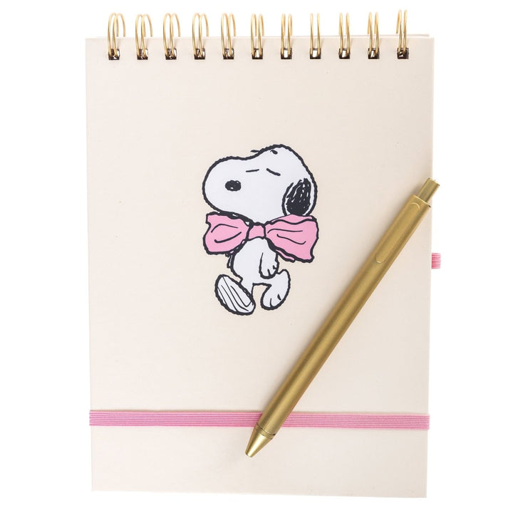 Snoopy Pink Bowtie Task Pad with Pen - Graphique de France