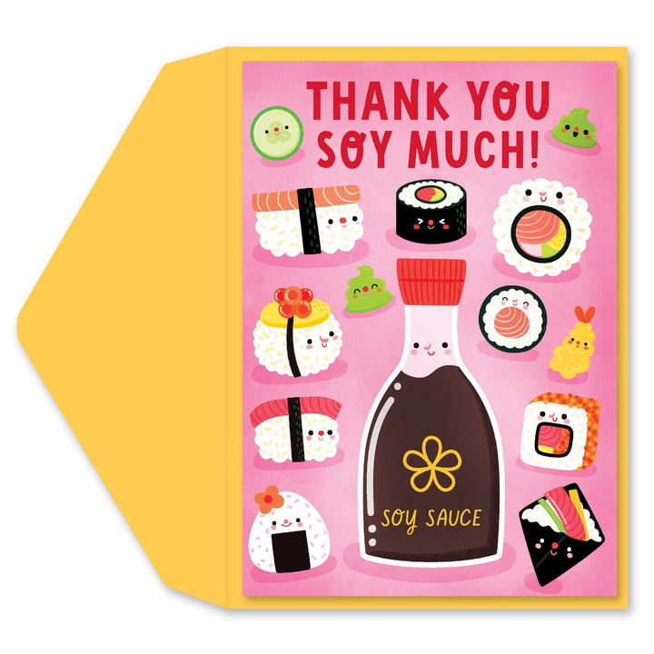 Soy Much Thank You Card - Graphique de France