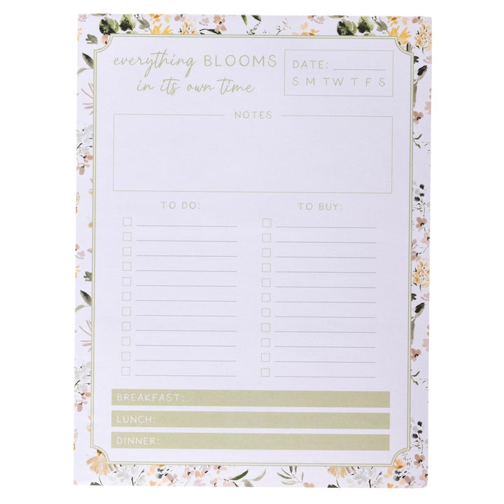 Spring Watercolor Floral Large Notepad - Graphique de France