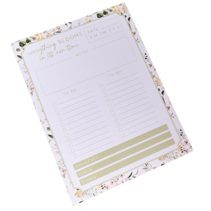 Spring Watercolor Floral Large Notepad - Graphique de France