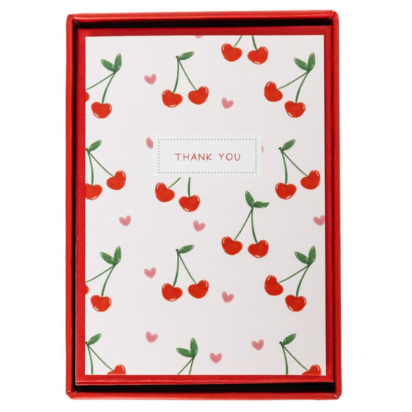 Sweet Notes Cherries Boxed Cards - Graphique de France