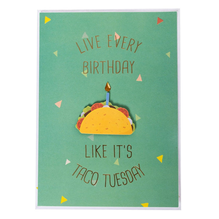 Taco Tuesday Birthday Handmade Card - Graphique de France