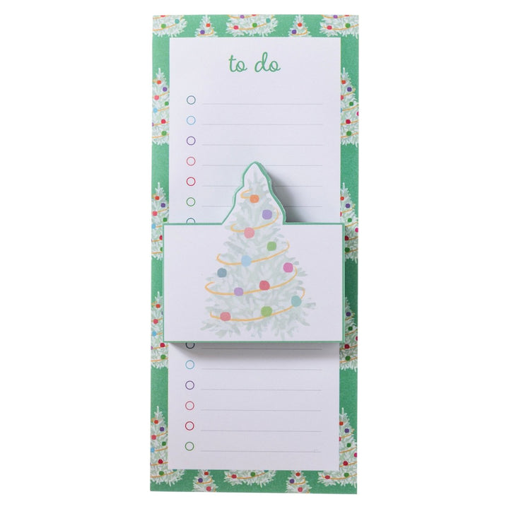 Teal Trees Holiday Magnetic Notepad and small notepad set - Graphique de France