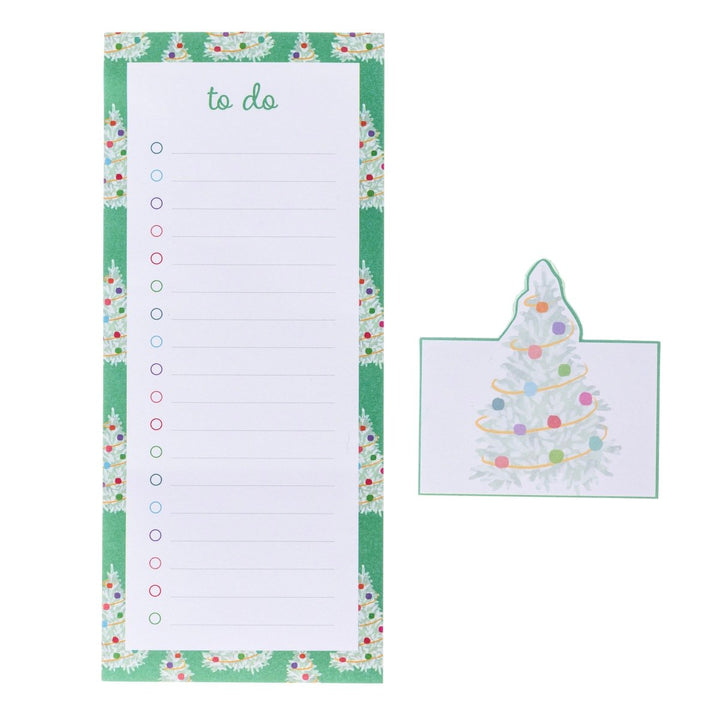 Teal Trees Holiday Magnetic Notepad and small notepad set - Graphique de France