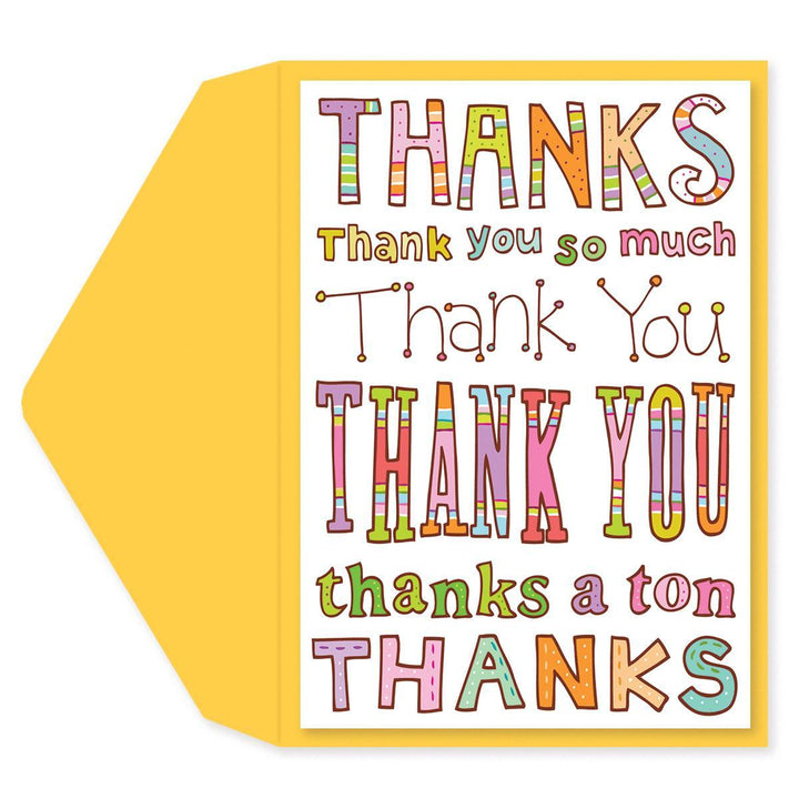 Text Thank You Card - Graphique de France