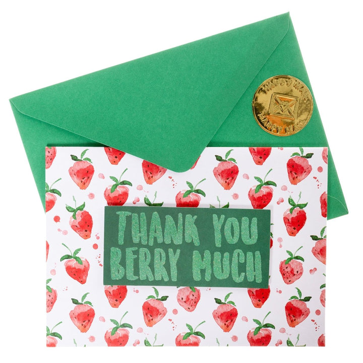 Thank You Berry Much Thank You Handmade Card - Graphique de France