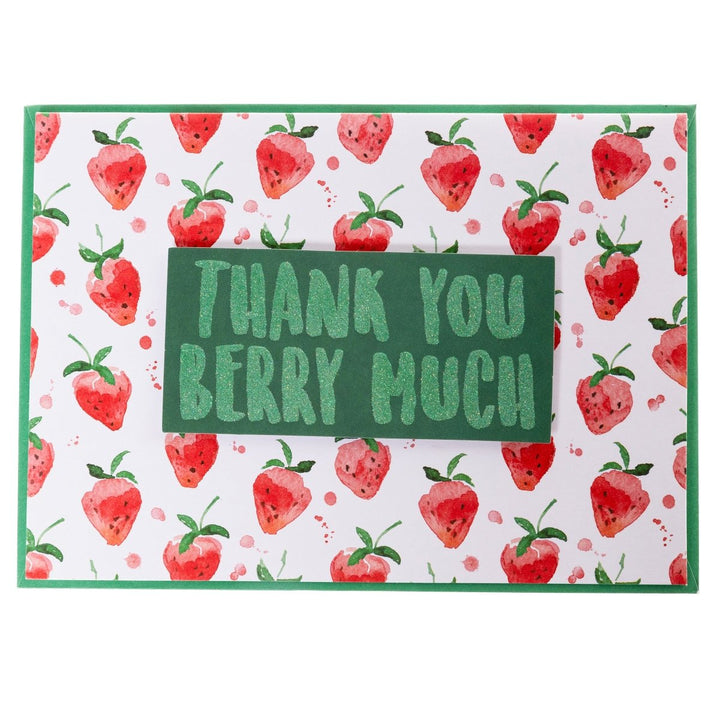 Thank You Berry Much Thank You Handmade Card - Graphique de France