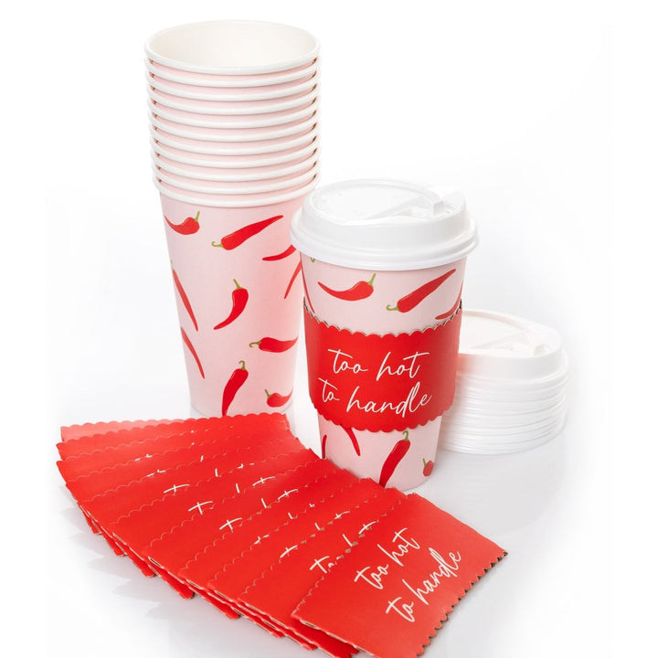 Too Hot to Handle 12 Disposable Travel Cups - Graphique de France