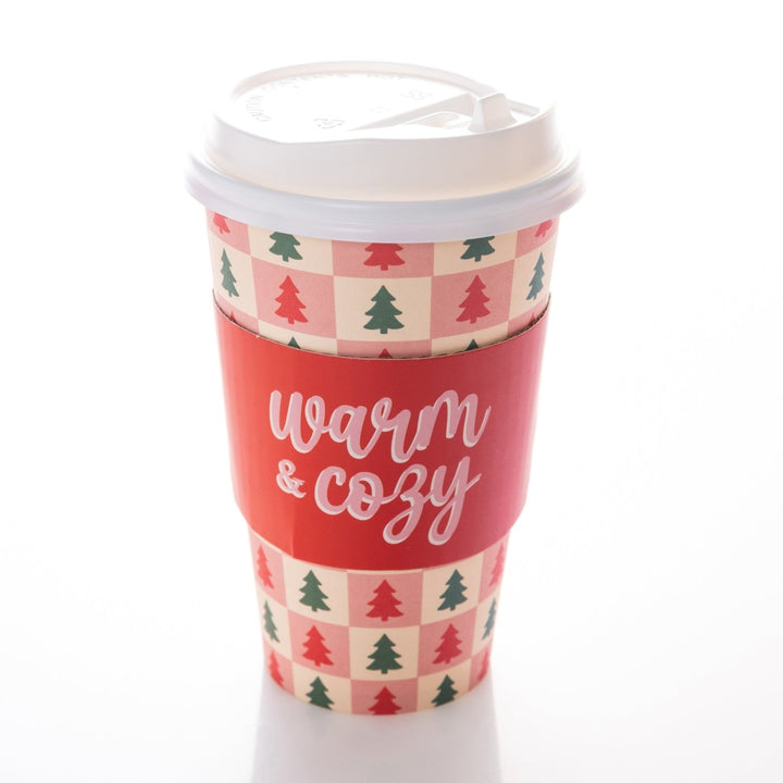 Tree Check Wrapped 12 To Go Travel Cups - Graphique de France