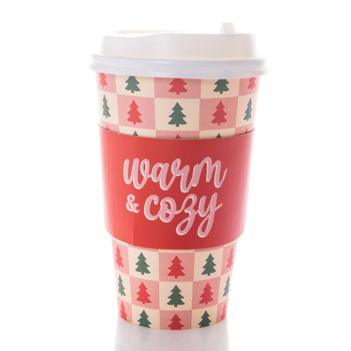 Tree Check Wrapped 12 To Go Travel Cups - Graphique de France