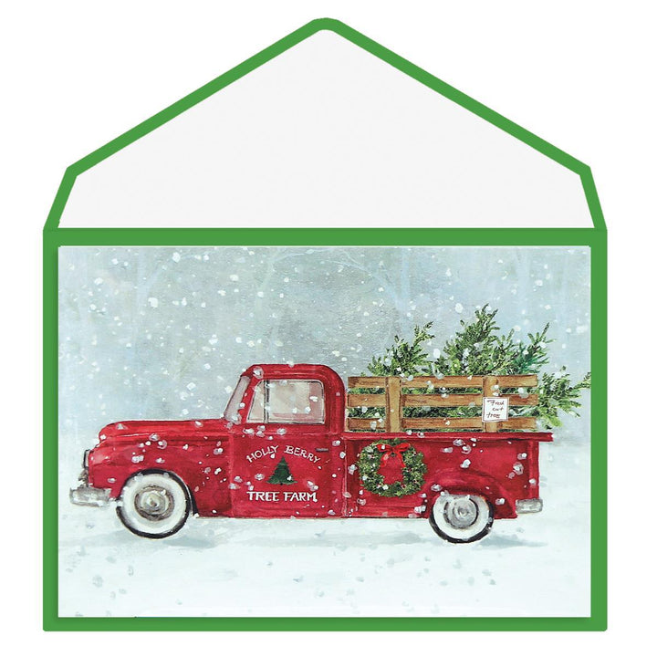 Tree Farm Mid - Sized Holiday Boxed Card - Graphique de France