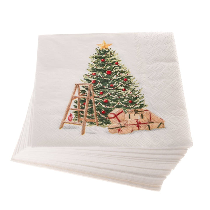 Watercolor Tree Holiday Cocktail Napkins - Graphique de France