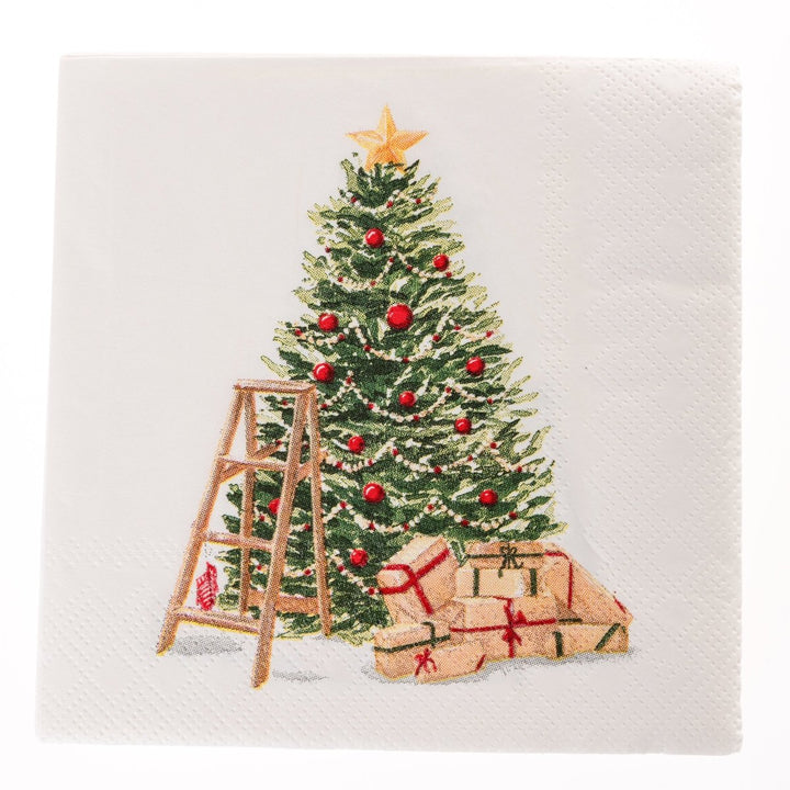 Watercolor Tree Holiday Cocktail Napkins - Graphique de France