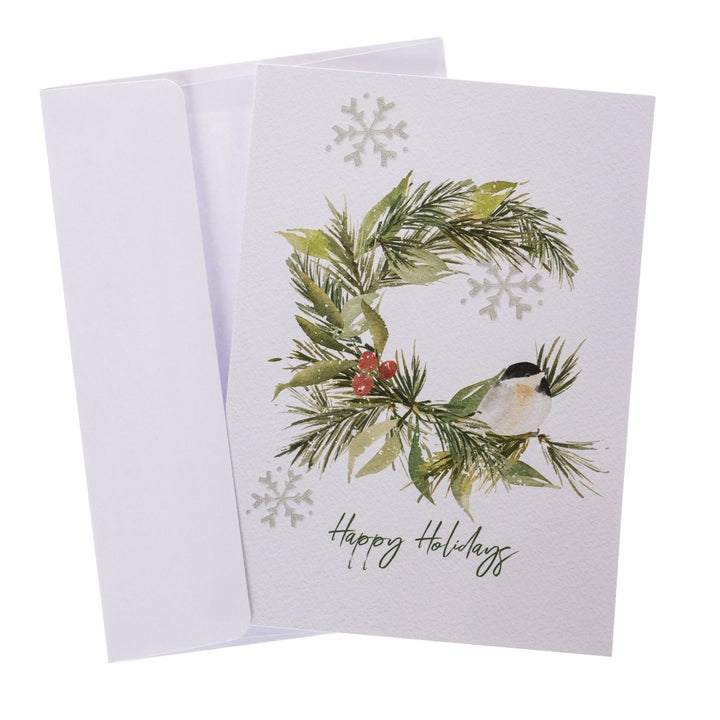 Winter Bird Holiday Slider Boxed Card - Graphique de France