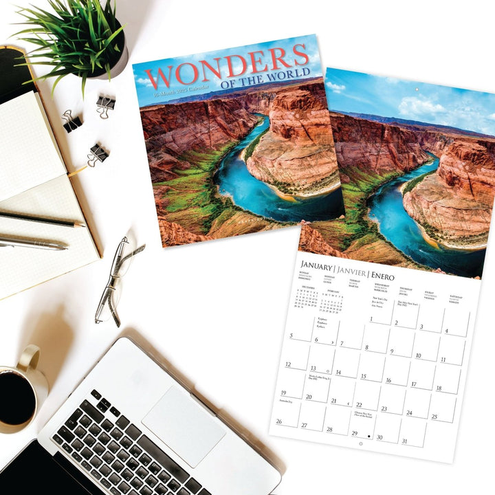 Wonders of the World 7 x 7 Mini Calendar - Graphique de France