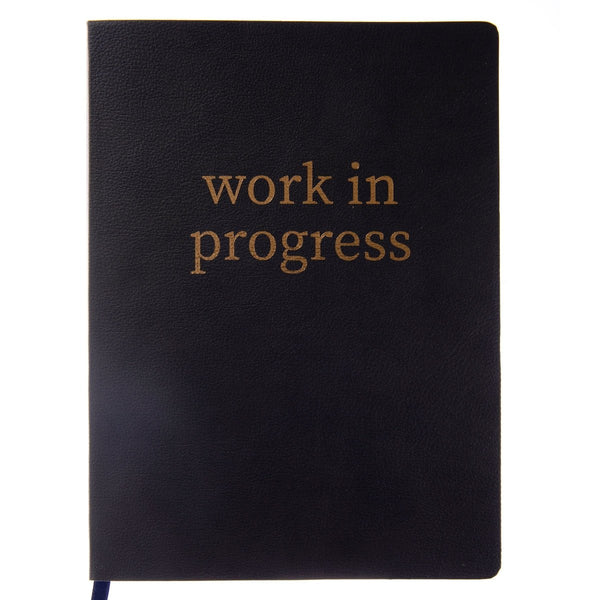 Work in Progress 7 x 9 Vegan Leather Journal - Graphique de France