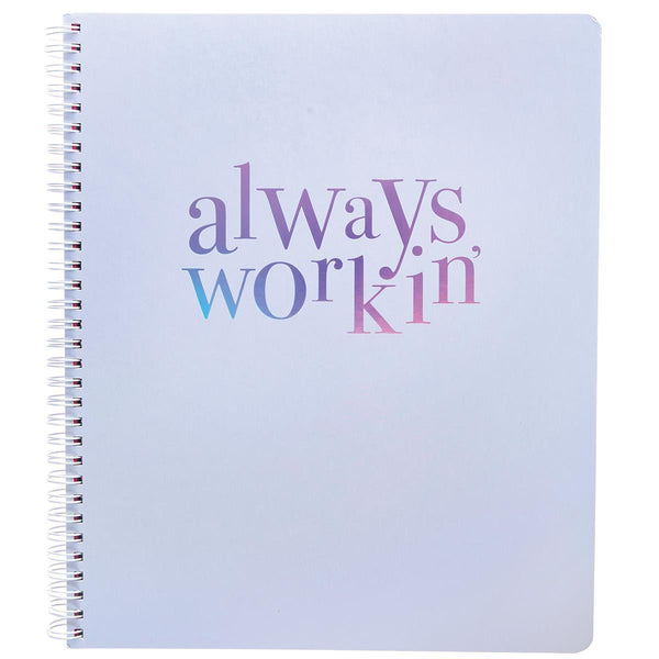 Workin' Large Spiral Notebook - Graphique de France