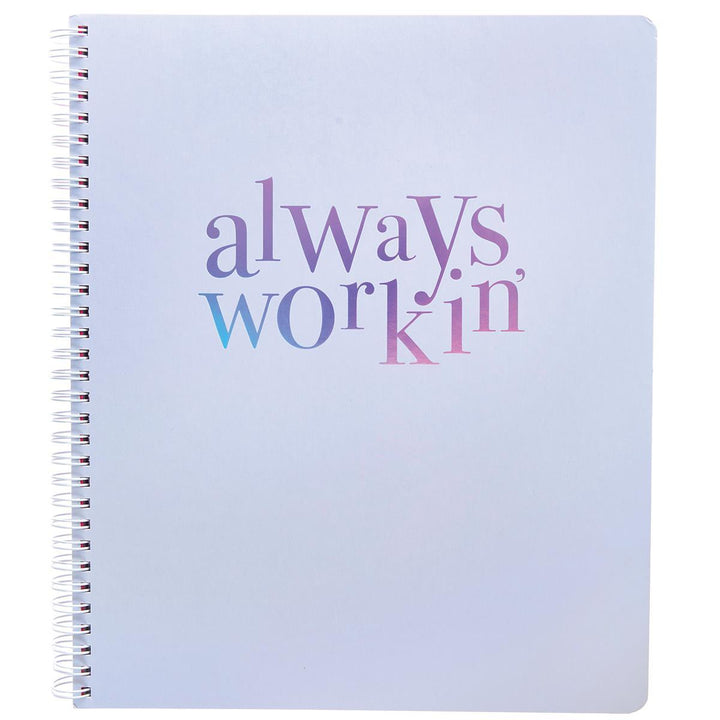 Workin' Large Spiral Notebook - Graphique de France